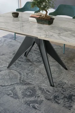 Tavolo rettangolare in vetro Target point - minosse di Target point in Offerta Outlet