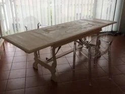 Tavolo rettangolare Marchetti FG576 in legno massello Patina Maestrale