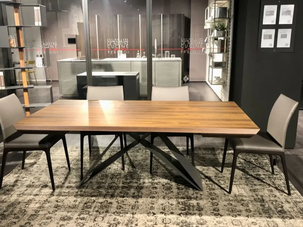 Tavolo rettangolare Premier wood drive Cattelan italia scontato del 43%