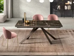 Tavolo rettangolare Tavolo 3 colori gres porcellanato Md work scontato del 40%