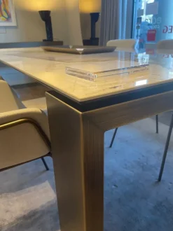 Tavolo rettangolare Tavolo 200x100 in gres atlantis di Riflessi a prezzo riservato