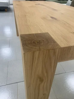 Tavolo rettangolare Tavolo rovere pieno allungabile maxi  Md work scontato del 46%