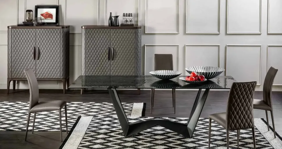 Tavolo Reverse glass Tonin casa in OFFERTA OUTLET