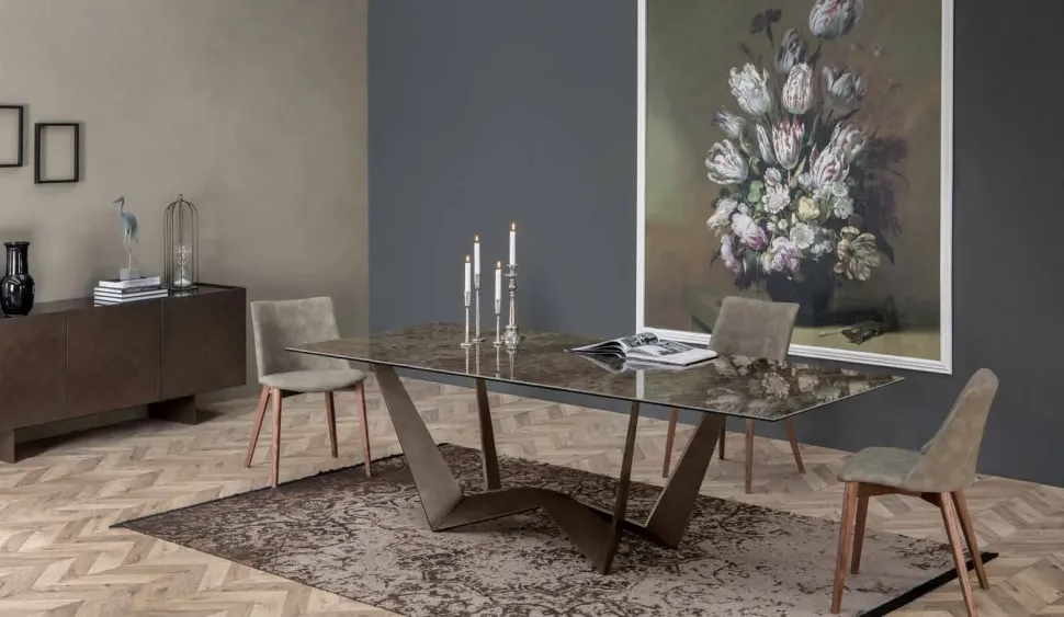 Tavolo Reverse glass Tonin casa in OFFERTA OUTLET