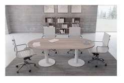 Tavolo riunione modello Plano round Flycom in OFFERTA OUTLET