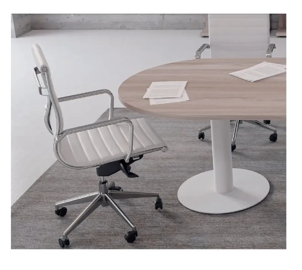 Tavolo riunione modello Plano round Flycom in OFFERTA OUTLET