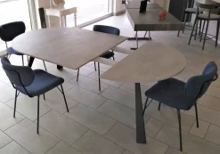 Tavolo rotondo allungabile Convivio Ozzio