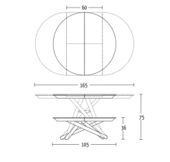Tavolo rotondo Helios Altacom scontato del 10%