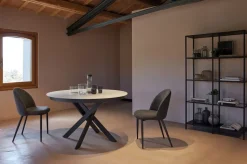 Tavolo rotondo in vetro T30 giotto Friulsedie in Offerta Outlet