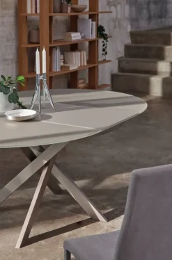 Tavolo rotondo in vetro T30 giotto Friulsedie in Offerta Outlet