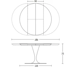 Tavolo rotondo Sun Altacom scontato del 10%