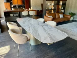 Tavolo sagomato Twins di Calligaris a prezzo riservato