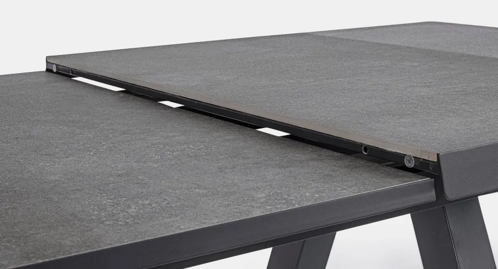 Tavolo scontato da giardino Tavolo krion 205-265 allungabile antracite Bizzotto
