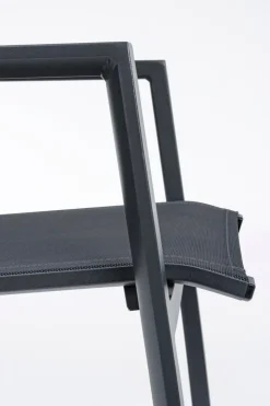 Tavolo scontato da giardino Tavolo pascal allungabile 200-26 cm con 8 poltrone krion antracite Bizzotto