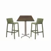 Tavolo scontato per l'esterno Tavolo high 70x70 e sgabelli trill nardi Nardi