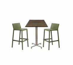 Tavolo scontato per l'esterno Tavolo high 70x70 e sgabelli trill nardi Nardi