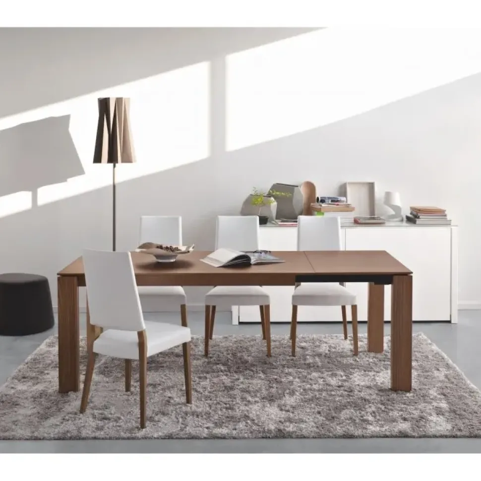 Tavolo Sigma wood Connubia in legno Rettangolare allungabile