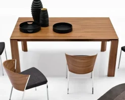 Tavolo Sigma wood Connubia in legno Rettangolare allungabile