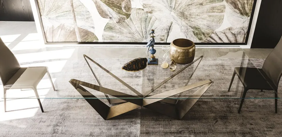 Tavolo Skorpio Cattelan italia in vetro Fisso