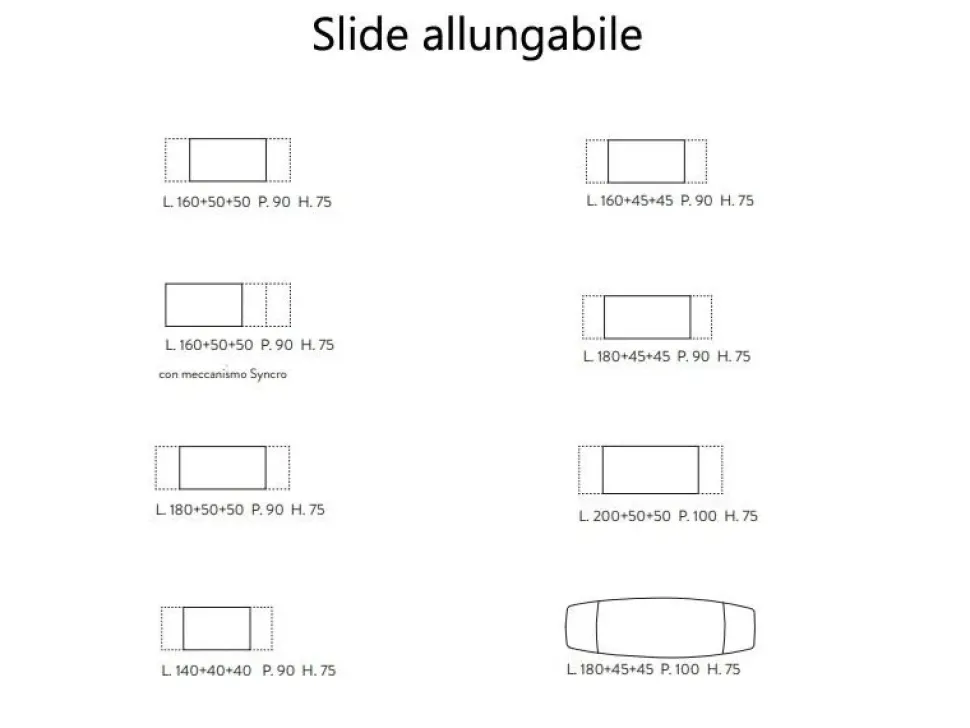 Tavolo Slide Zamagna in laminato Allungabile scontato 30%