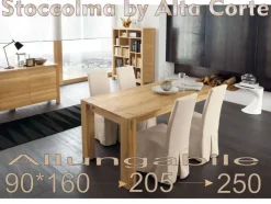 Tavolo Stoccolma Alta corte in legno Allungabile scontato 23%