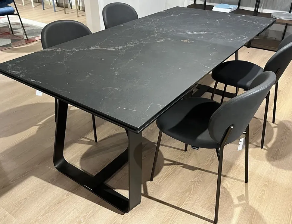 Tavolo Sunshine cs4128-r200 Calligaris in ceramica Rettangolare allungabile