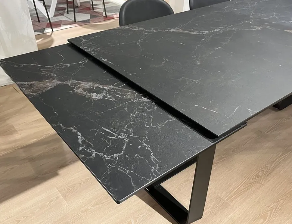 Tavolo Sunshine cs4128-r200 Calligaris in ceramica Rettangolare allungabile