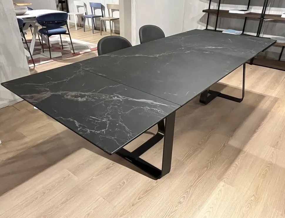 Tavolo Sunshine cs4128-r200 Calligaris in ceramica Rettangolare allungabile