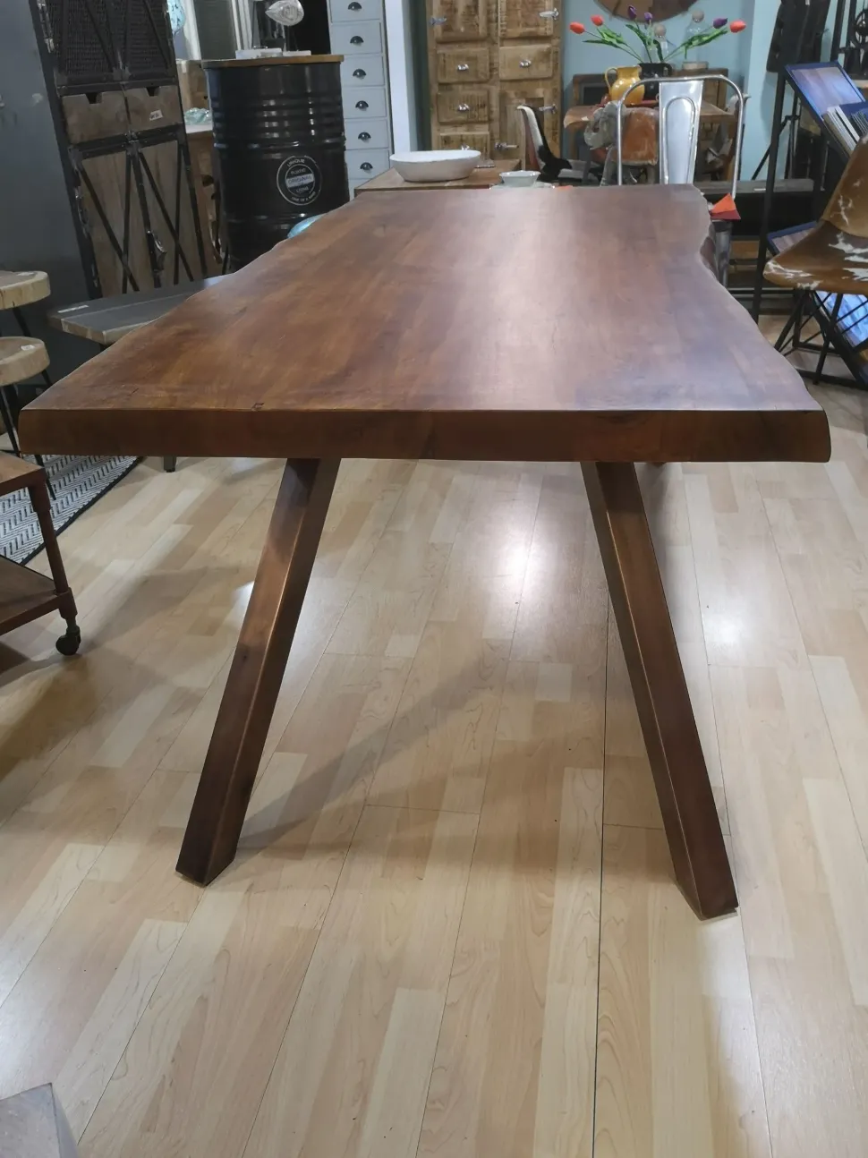 Tavolo Tavolo allungabile il legno design vintage Outlet etnico in legno Allungabile