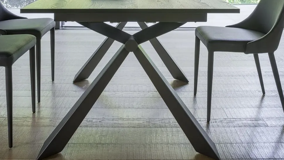 Tavolo Tavolo allungabile pronta consegna effetto marmo Md work in OFFERTA OUTLET -40%