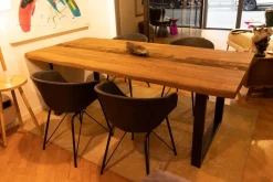 Tavolo Tavolo artigianale massello scortecciato Artigianale in OFFERTA OUTLET