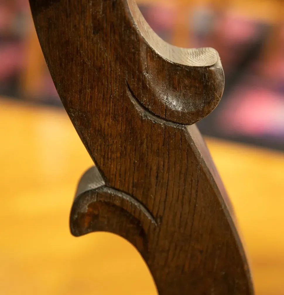 Tavolo Tavolo fratino legno antico massello noce + n. 4 sedie Artigianale a prezzo ribassato