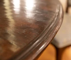 Tavolo Tavolo fratino legno antico massello noce + n. 4 sedie Artigianale a prezzo ribassato