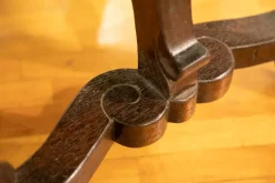 Tavolo Tavolo fratino legno antico massello noce + n. 4 sedie Artigianale a prezzo ribassato