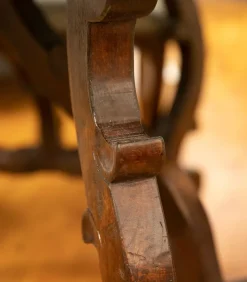 Tavolo Tavolo fratino legno antico massello noce + n. 4 sedie Artigianale a prezzo ribassato