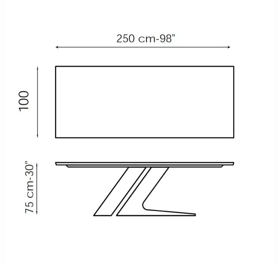 Tavolo Tavolo in legno rovere natur c/nodi bonaldo tl250 bonaldo di Bonaldo scontato del 51%