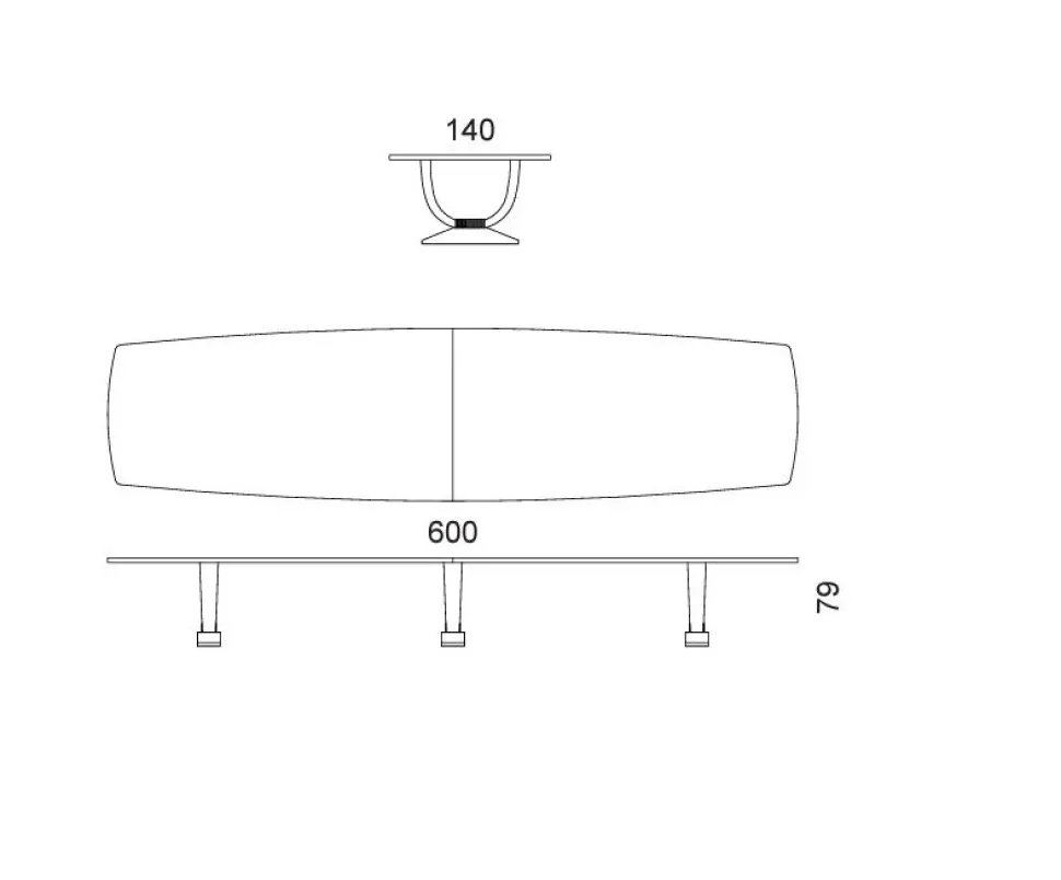 Tavolo Tavolo luxury 6 metri modello principato di monaco Md work in OFFERTA OUTLET -31%