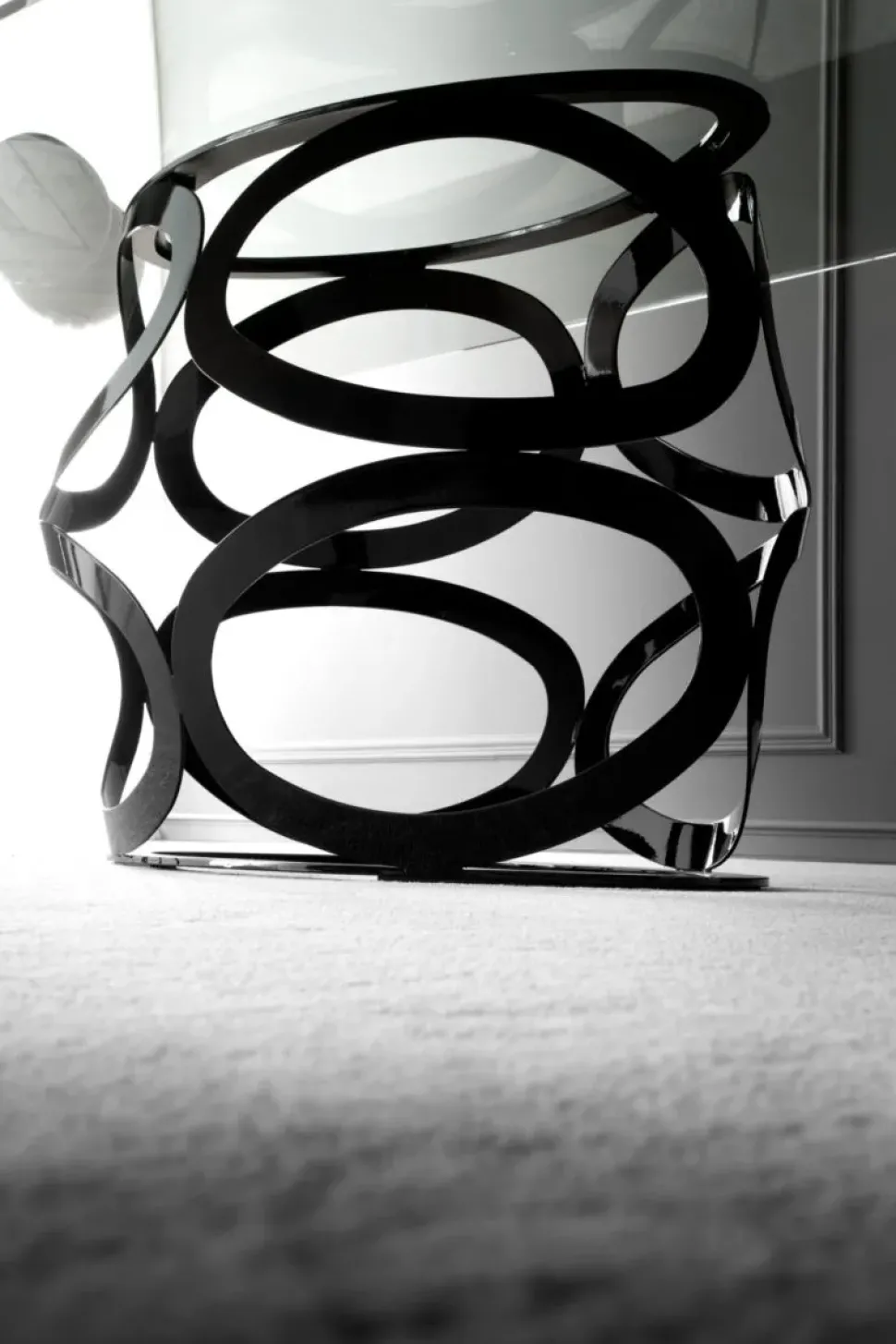 Tavolo Tavolo luxury ebano e oro maxi Md work in legno Fisso