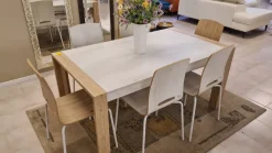 Tavolo Tavolo milano + sedie folra Point house in OFFERTA OUTLET -50%