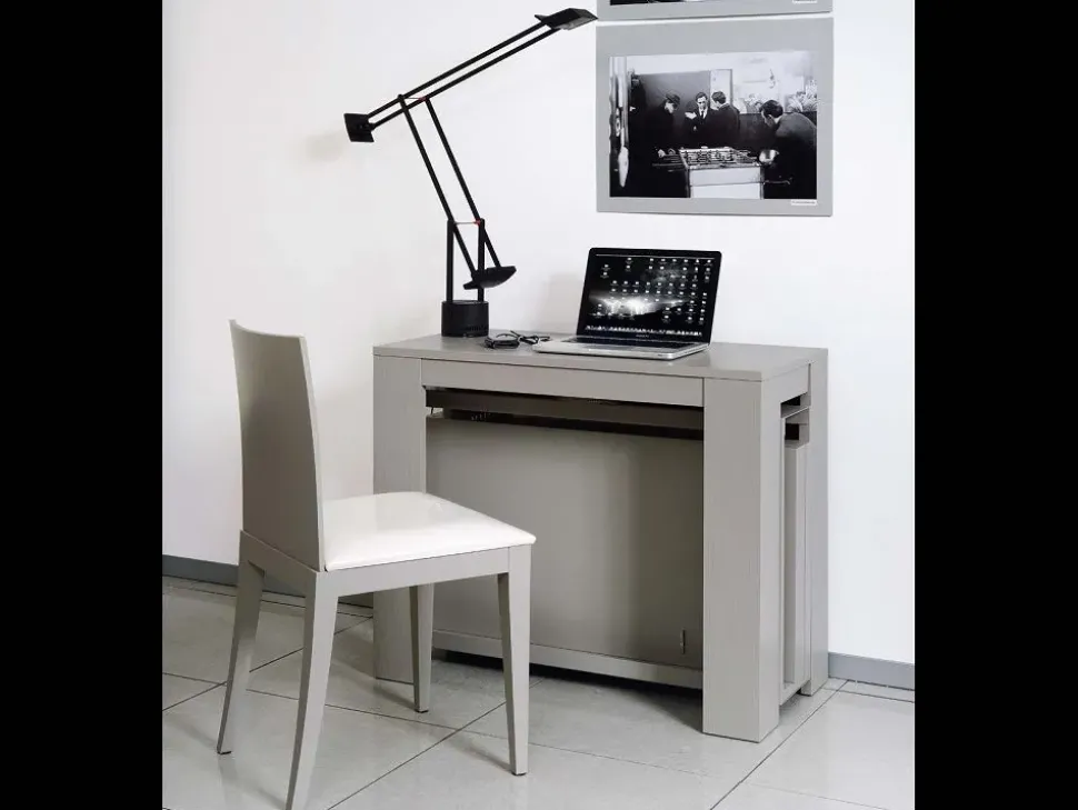 Tavolo Tavolo-consolle mod.helsinky Fratelli elli in legno Quadrato allungabile scontato 50%