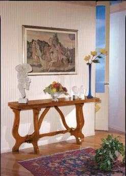 Tavolo Tavolo-consolle-apribile a libro versione arte povera in promo-sconto del 41% Artigiani veneti in OFFERTA OUTLET