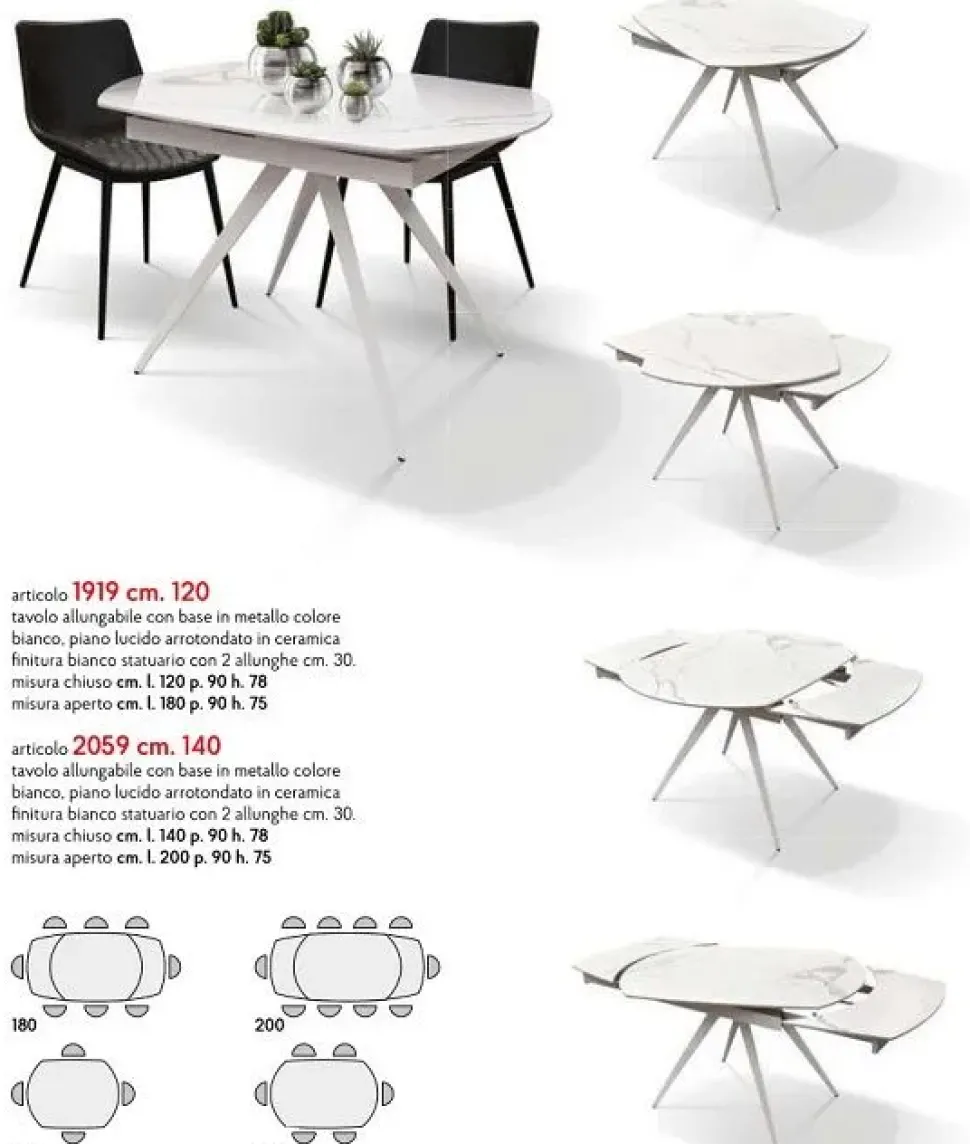 Tavolo Tempor 1919 di Collezione esclusiva scontato del 50%