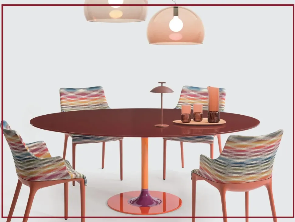 Tavolo Thierry xxl ovale Kartell in vetro Fisso scontato 43%