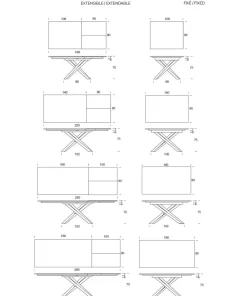 Tavolo Tokyo Altacom in ceramica Rettangolare allungabile scontato 30%