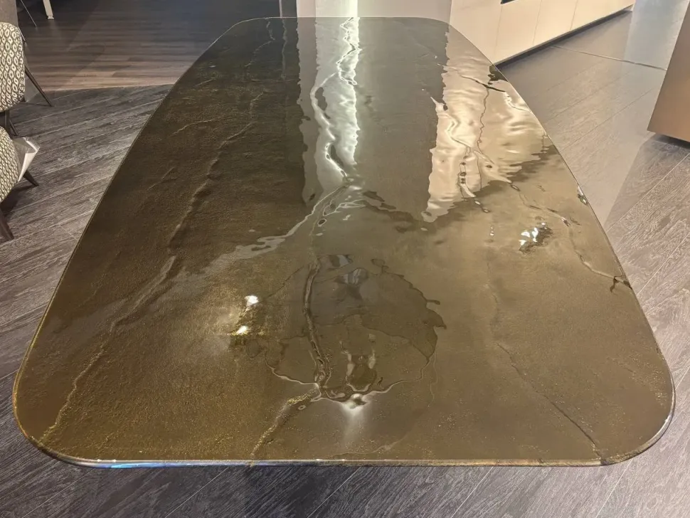 Tavolo Twins Calligaris in vetro Fisso