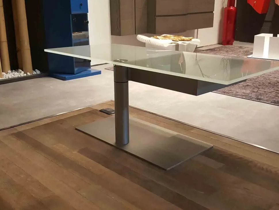 Tavolo vetro Reflex Asso di quadri in offerta outlet!