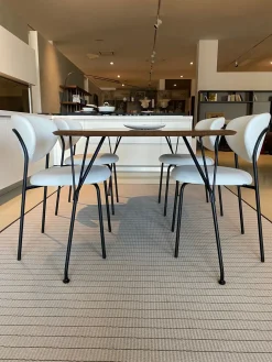 Tavolo Viscount of wood + sedie cozy connubia Kartell in legno Fisso