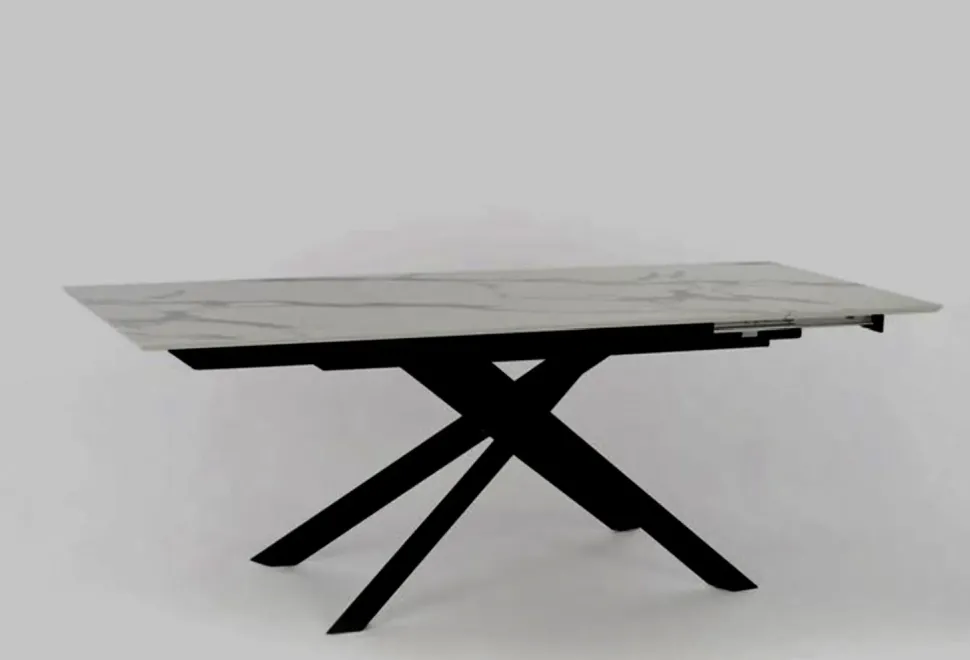 Tavolo Xavier allungabile hpl marmo Stones in laminato Allungabile scontato 46%