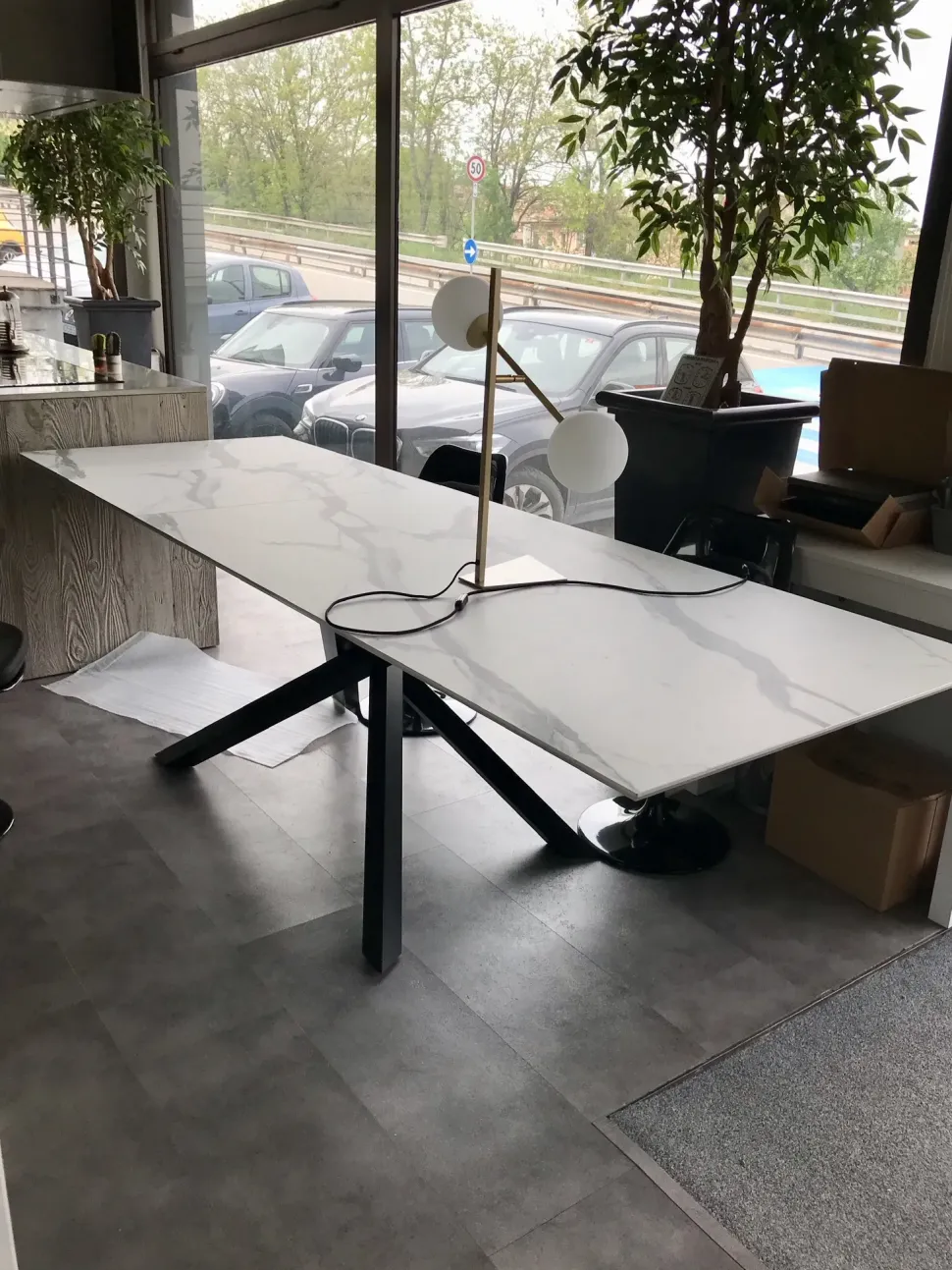 Tavolo Xavier allungabile hpl marmo Stones in laminato Allungabile scontato 46%