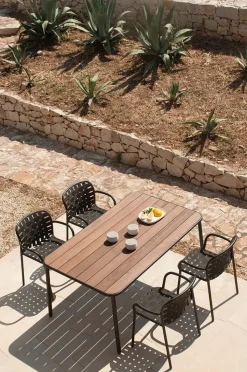 Tavolo Yard Emu in metallo Rettangolare allungabile